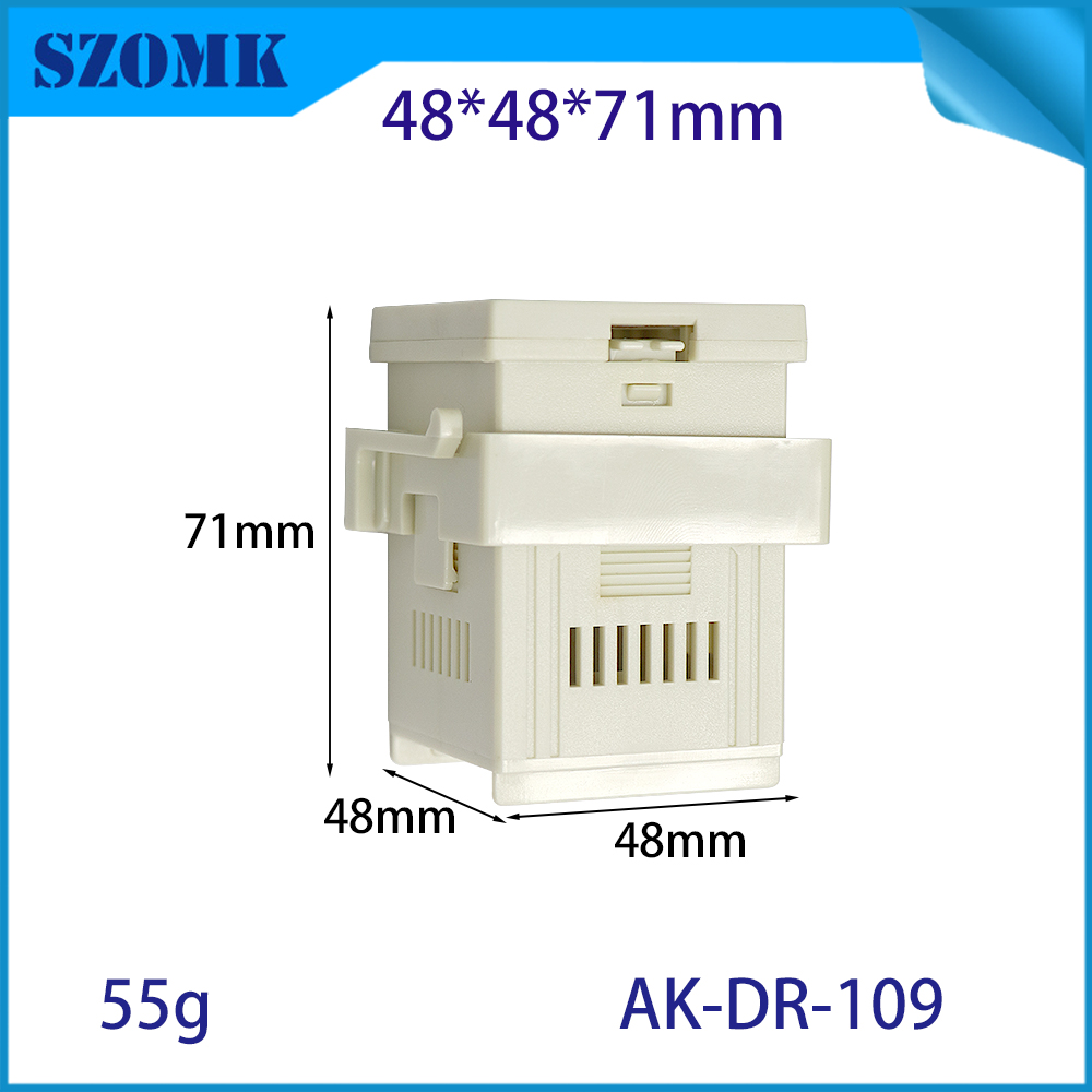 48*48*71mm AK-DR-109 Din Rail Mounting Adapter Electronic Enclosure Plastic Terminal Block Din Rail