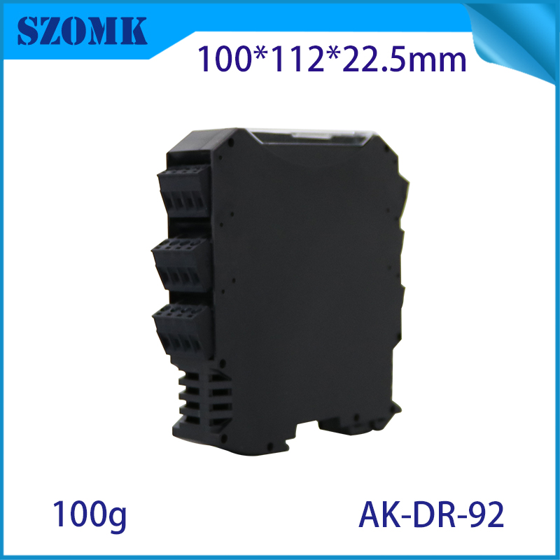 100*112*22.5MM AK-DR-92 Pcb Din Rail Terminal Block Electrical Equipment Terminal Electronics Connector For Din Rail Enclosure