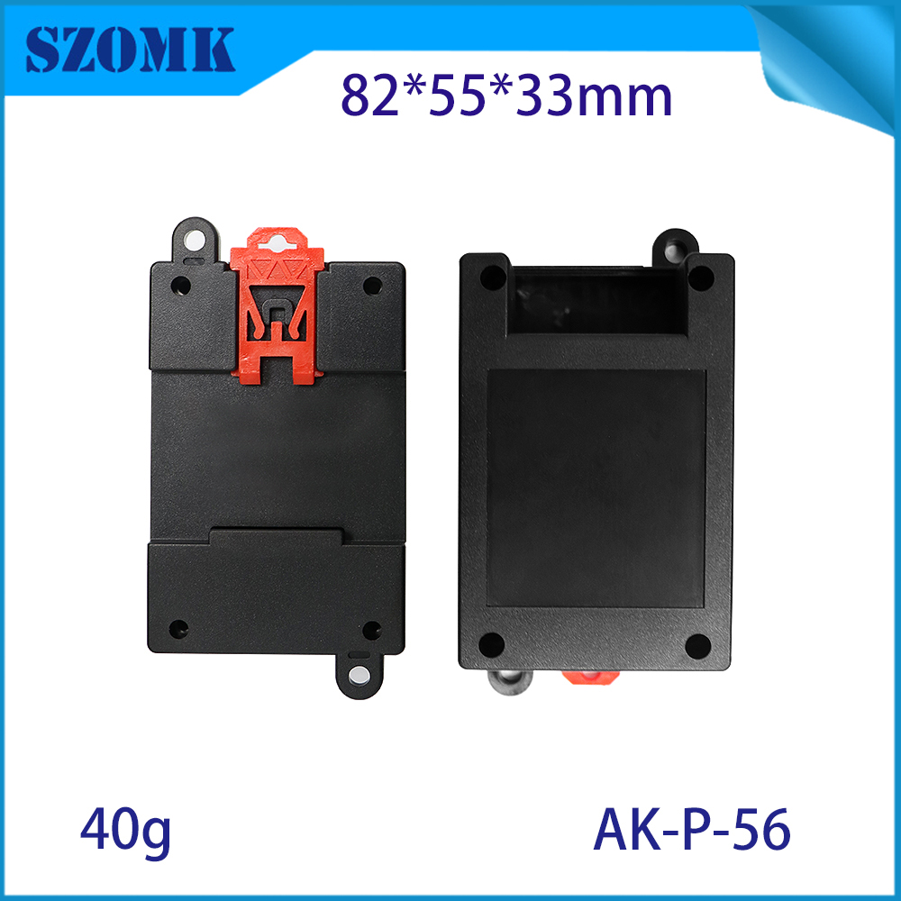 82*54*32MM AK-P-56 Temperature and Humidity Sensor Housing Plc Industrial Din Rail Enclosure