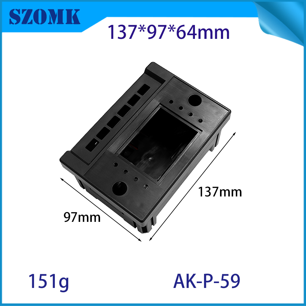 137 * 97 * 64 mm AK-P-59 Écran d'affichage numérique Cadre de surface PCB Junction Boîte
