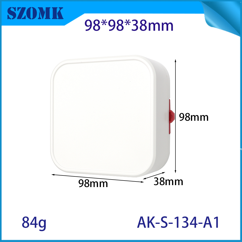 98*98*38mm AK-S-134项目盒塑料外壳壁挂式PCB的小塑料外壳