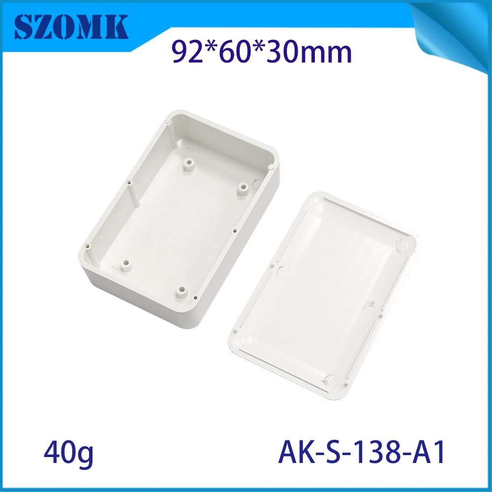 92*60*30毫米AK-S-138固定盒ABS接线盒仪器塑料壳电子PCB外壳