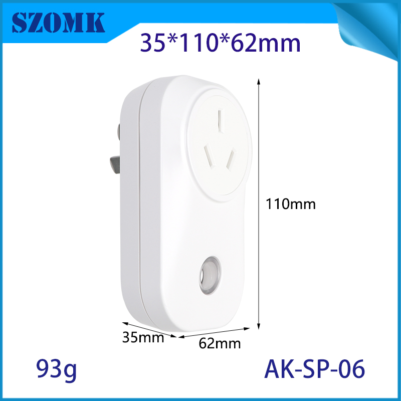 AK-SP-06 Chinese Standard– 16A Wall Plug Enclosure Housing PC Plug Case