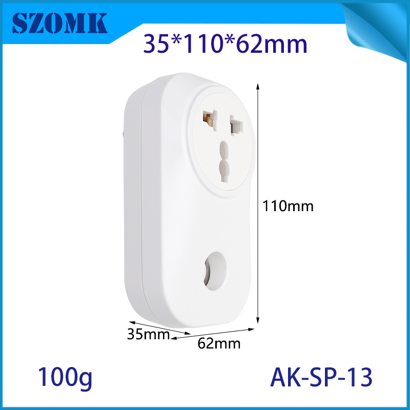 AK-SP-13 Indian Standard–10A Plastic Enclosure Smart Plug Junction Box