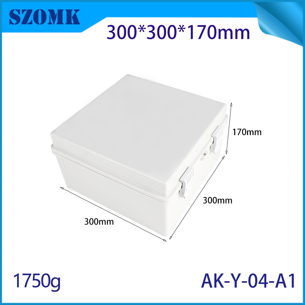 AK-Y-04A1塑料ABS铰链盖盖上安装板300x300x170mm