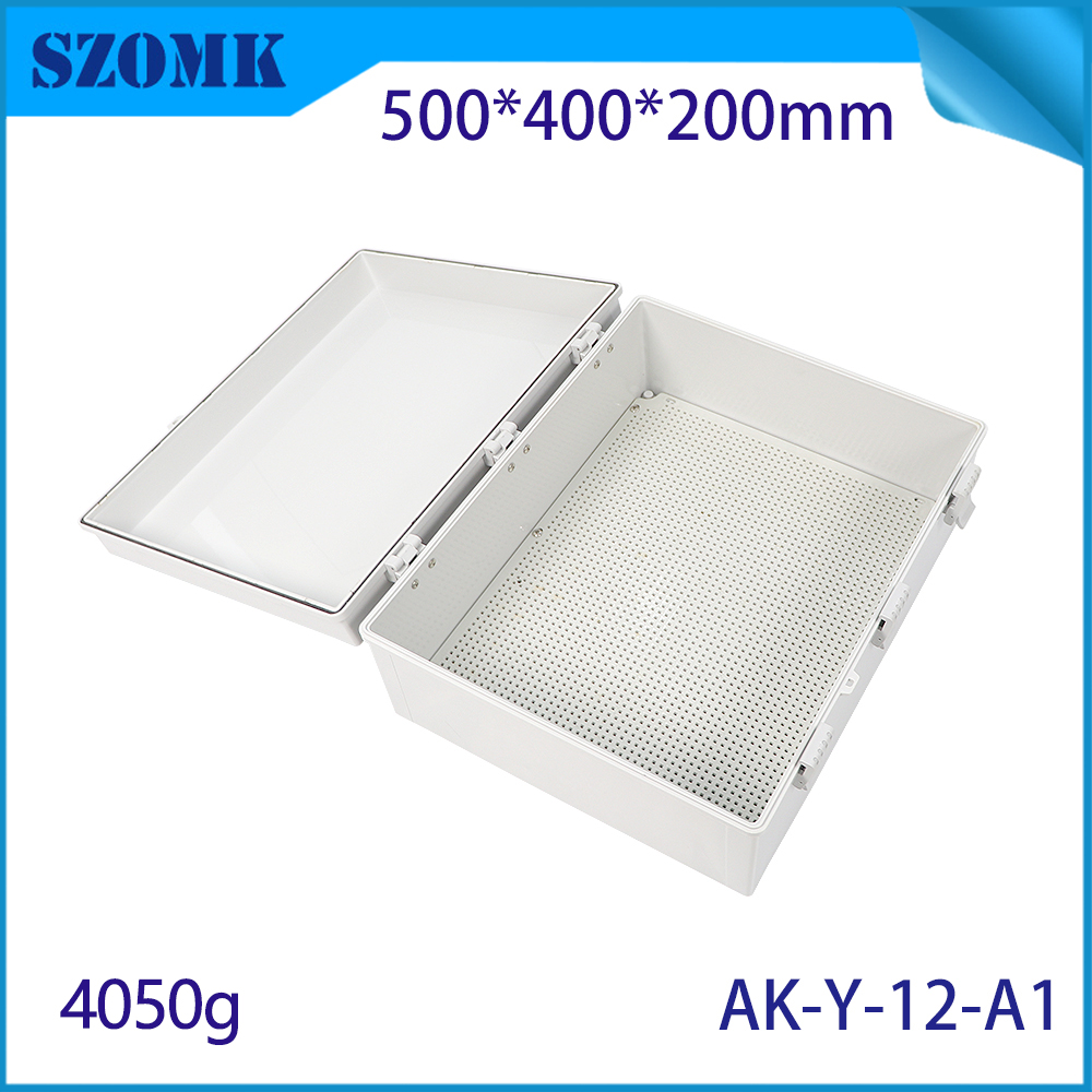 AK-y-12A1 IP67 ABS Kunststoff Elektronische Gehäuse Anschlusskastengehäuse für elektrische Geräte Antidust wasserdicht 500x400x200mmmm