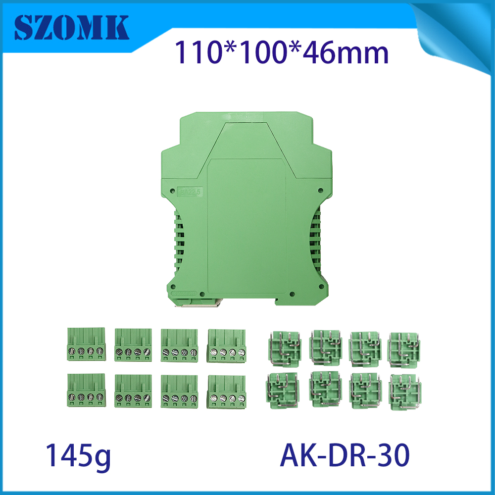 China Hot Sales PA66 110x100x46mm DIN RAIL JUNCTION sealing agency/AK-DR-30