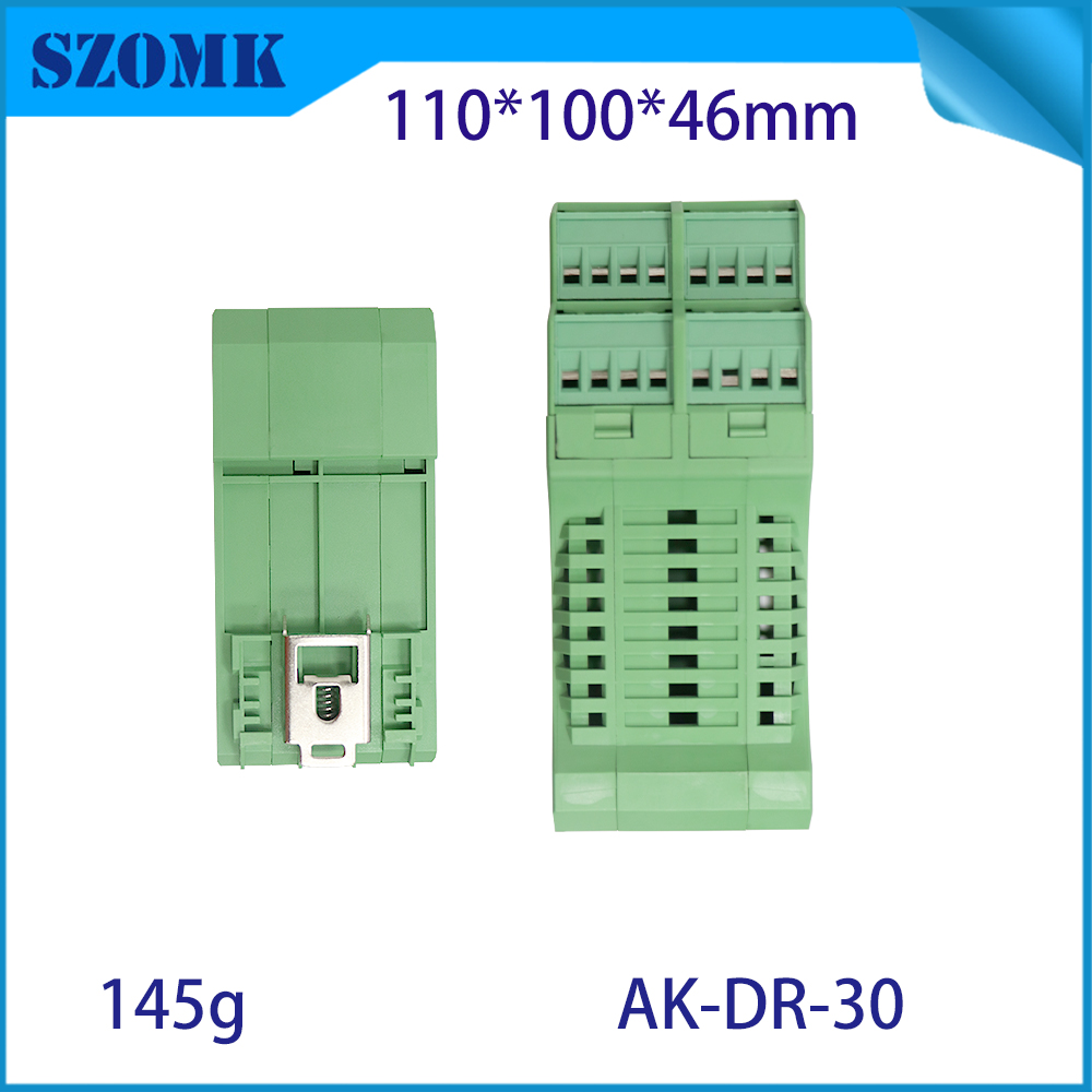 China Hot Sales PA66 110x100x46mm DIN RAIL JUNCTION sealing agency/AK-DR-30