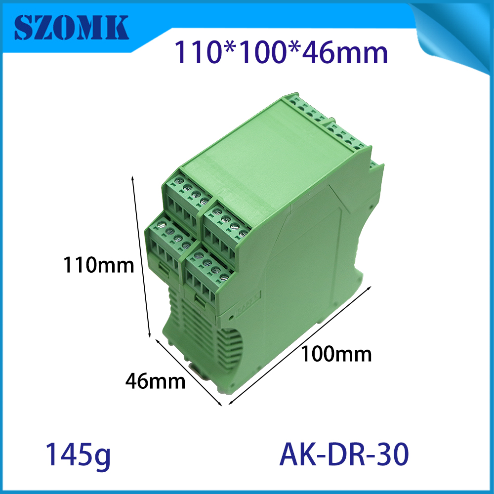 China Hot Sales PA66 110x100x46mm DIN RAIL JUNCTION sealing agency/AK-DR-30