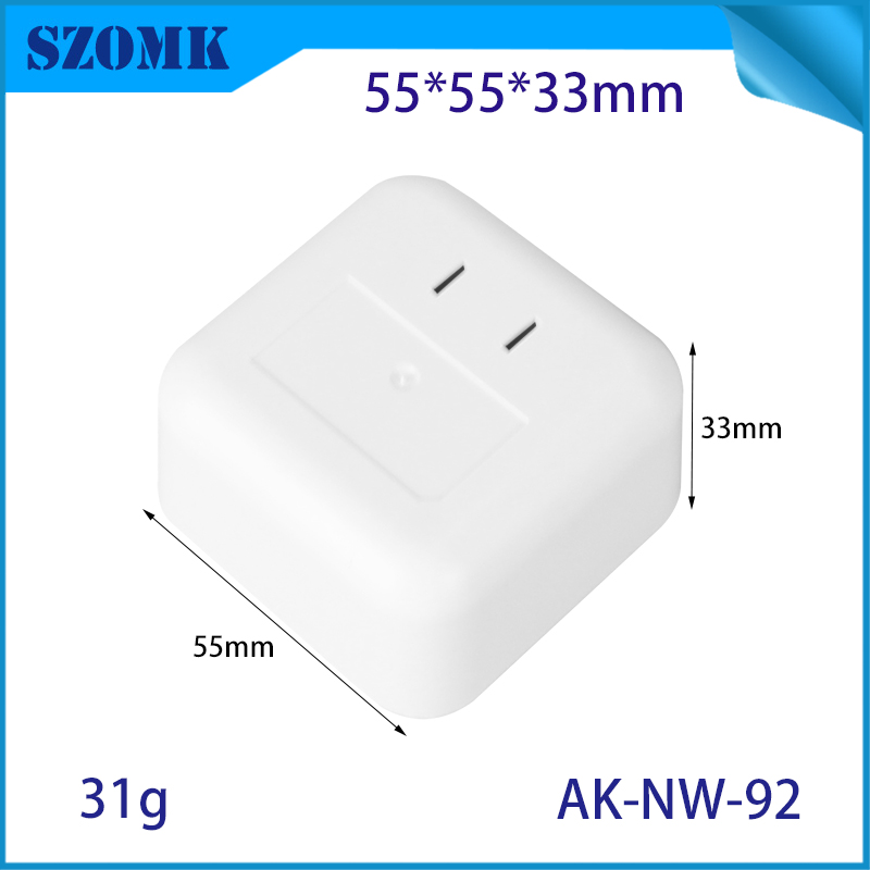 AK-NW-92 AP Boîte en plastique Capteur de température de l'enceinte électronique 55 * 55 * 33 mm