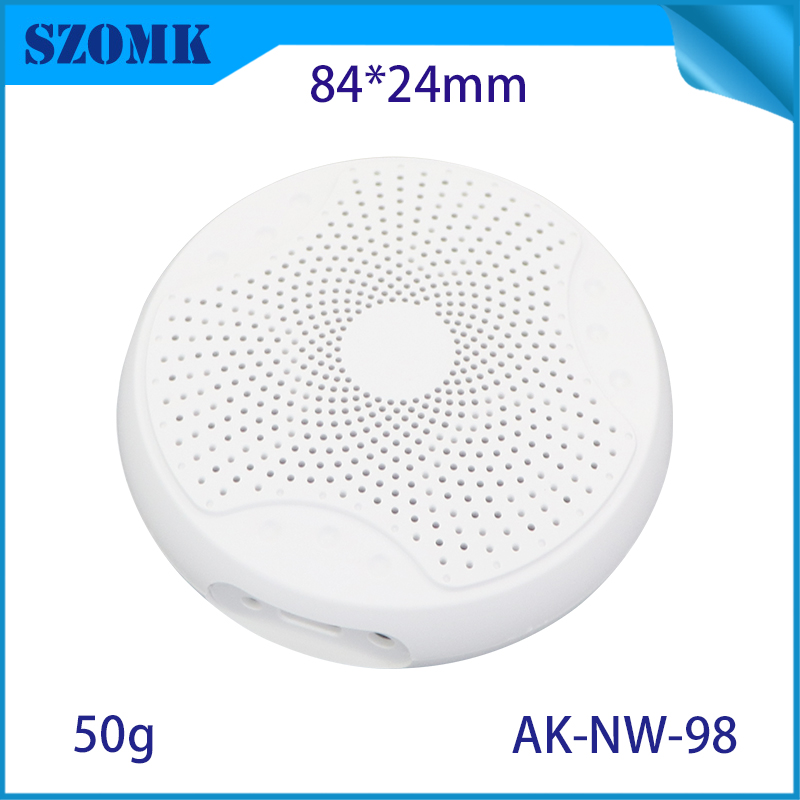 AK-NW-98 Boîte en plastique ronde Instrument Instrument mural Enclos de capteur infrarouge Infrarouge 84 * 24 mm
