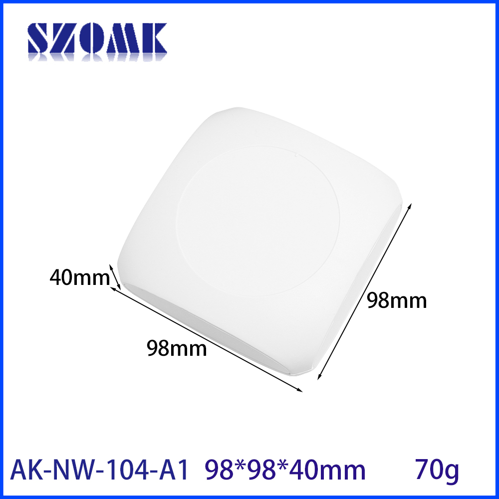AK-NW-104 Équipement de réseau Electrical Abs Plastique Boîte en plastique Lotus Place en forme de coque 98 * 98 * 40 mm
