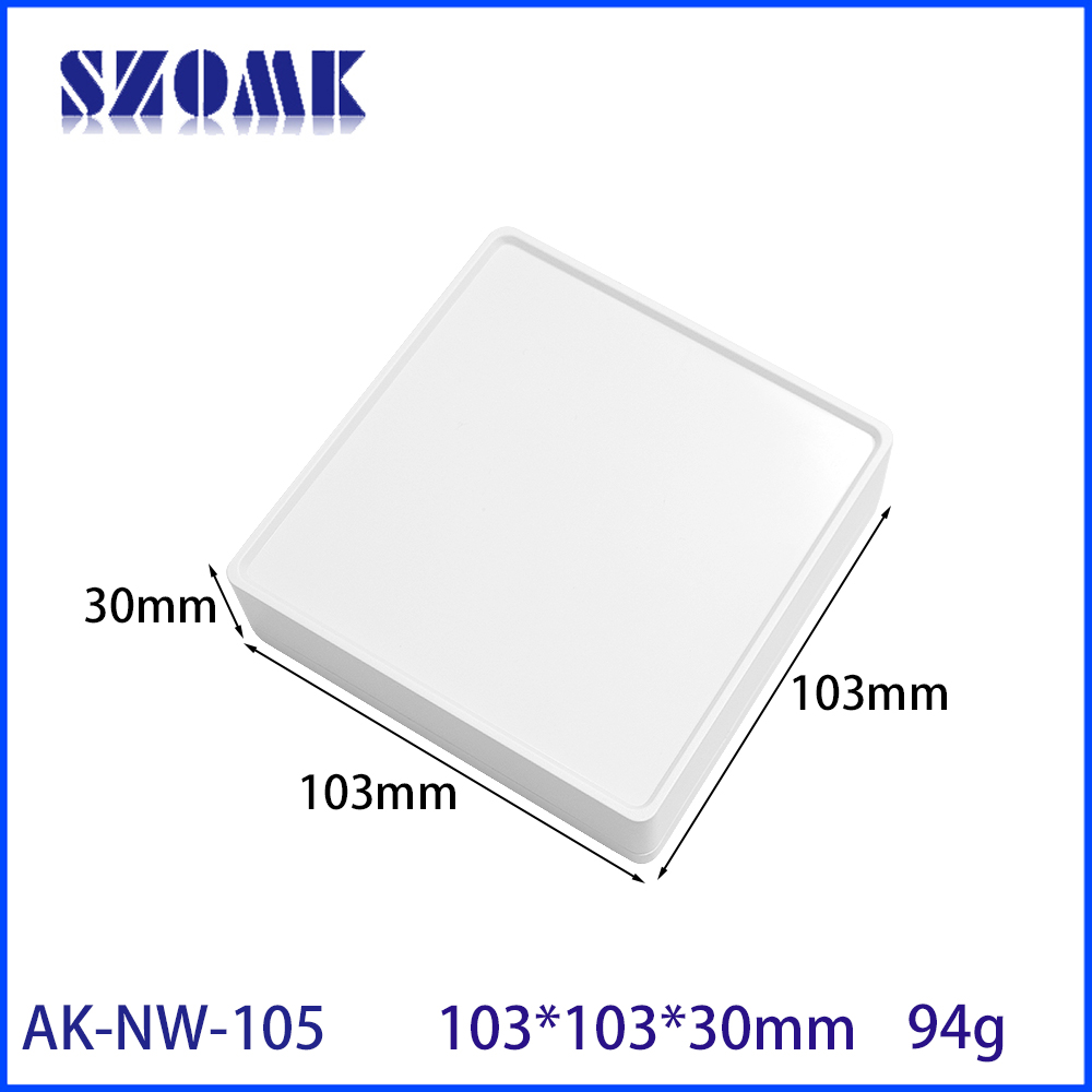 网络模块的AK-NW-105 DIY塑料外壳IoT设备塑料外壳103*103*30mm