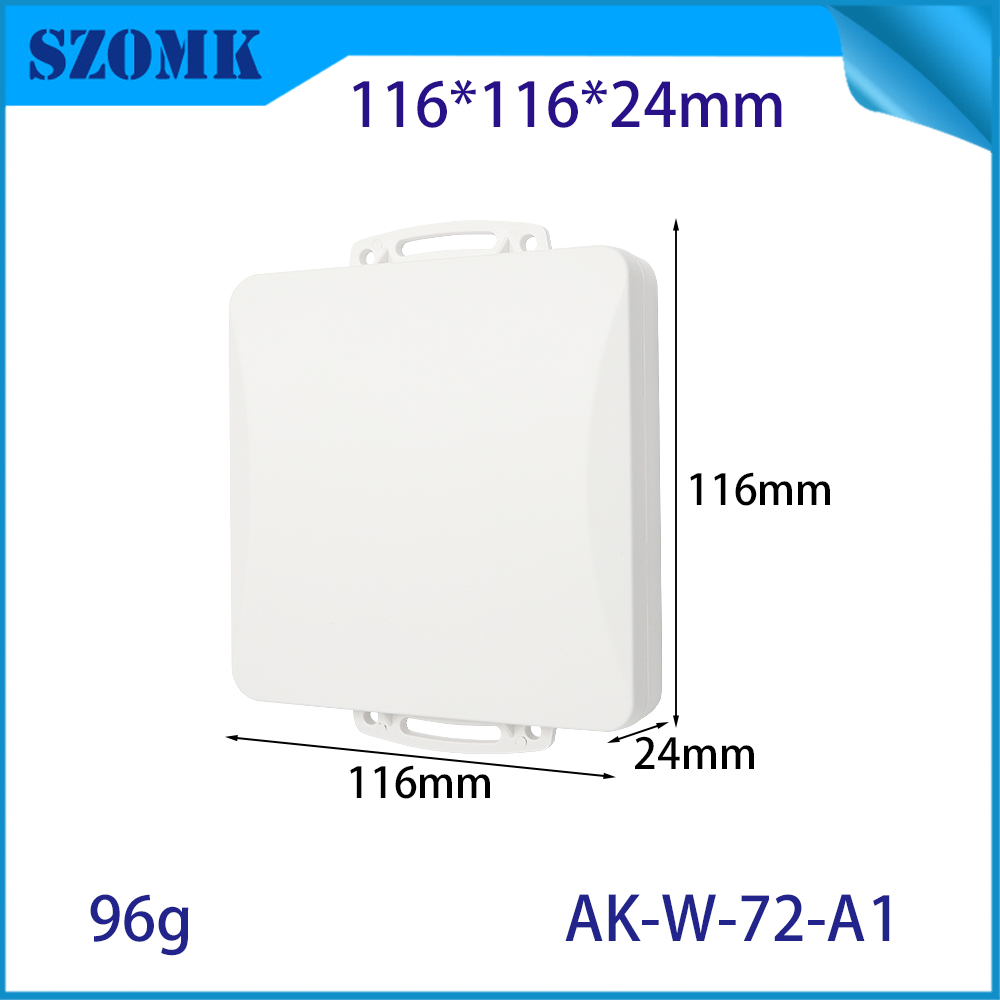 AK-W-72 ABS Wall-Mount Security Überwachungsüberwachungsschaltplatine Elektronische Kunststoffprojektgehäuse 116*116*24 mm