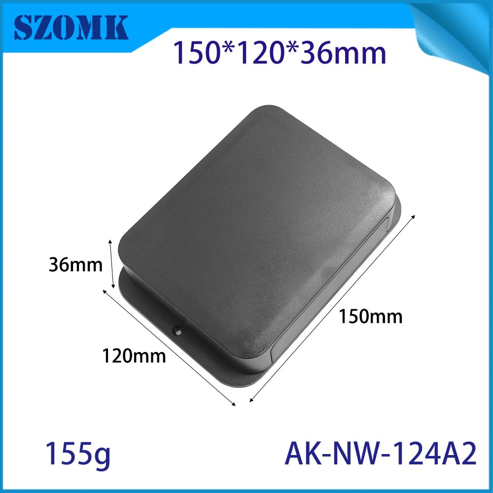 AK-NW-124 Capteur de montage mural Enclacement de jonction électrique en plastique Boîte de réseau IoT Boîte de capteur Szomk Enceinte 150 * 120 * 36 mm