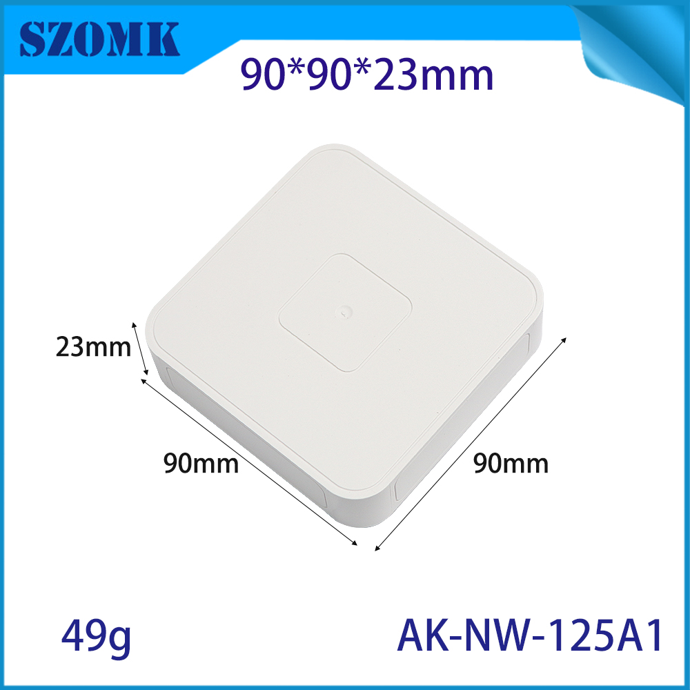 AK-NW-125 Benutzerdefinierte gedruckte IoT-Gehäuse-Box-Sensor-Modul-Box-Gateway-Netzwerk IoT Housing 90*90*23mm