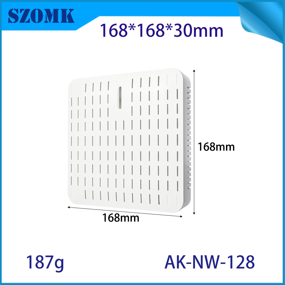 AK-NW-128 NOUVEAU CAPTEUR ENCORPEMENT DIY ABS ABS PLASTIQUE ÉLECTRONIQUE DE TEMPÉRATURE PIR CAPEUR WIFI6 COVIAGE PLAFIER AP SCHE 168 * 168 * 30 mm