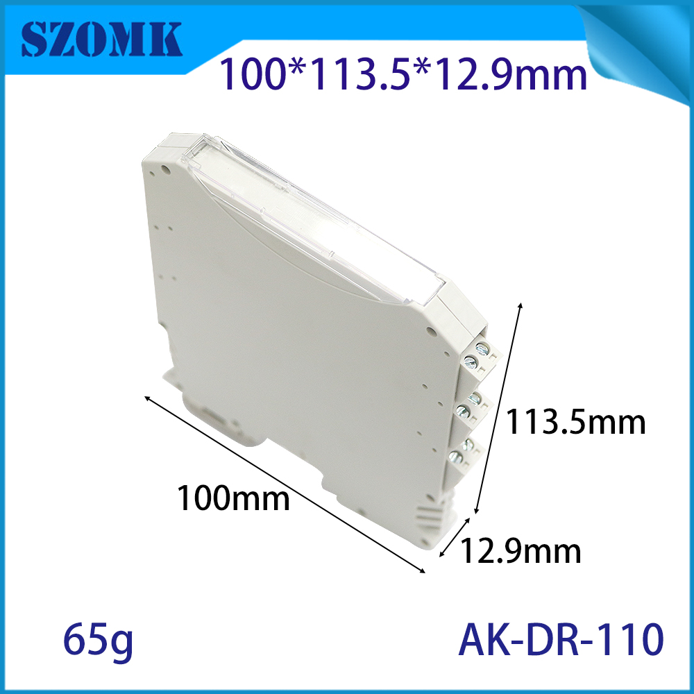 100 * 113,5 * 12,9 mm AK-DR-110 High Design Metal Feet TBUS Connecteur de bus Connecteur Connecteur Connexion Système de rail DIN