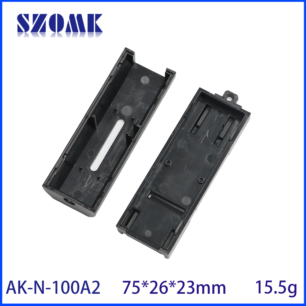 75*26*23mm AK-N-100 Rail-Mounted Dual Serial Port Server Enclosure 485/232 Serial Port Modbus Gateway Abs Electrical Box With Square Hole