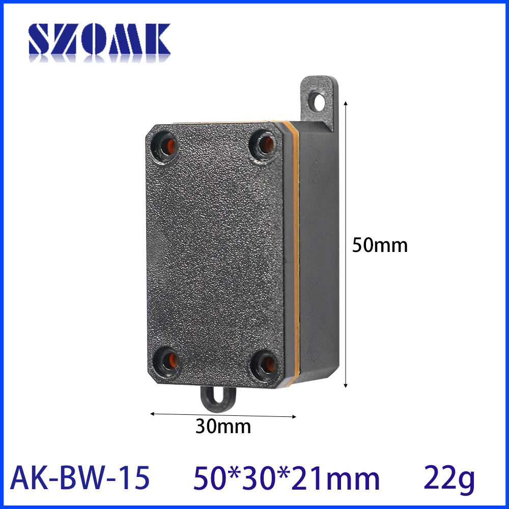 50*30*21MM AK-BW-15 Flange Ears Cable Buried Distribution Terminal Box Outdoor Rainproof Enclosure Pc Sealed Waterproof Box Ip68