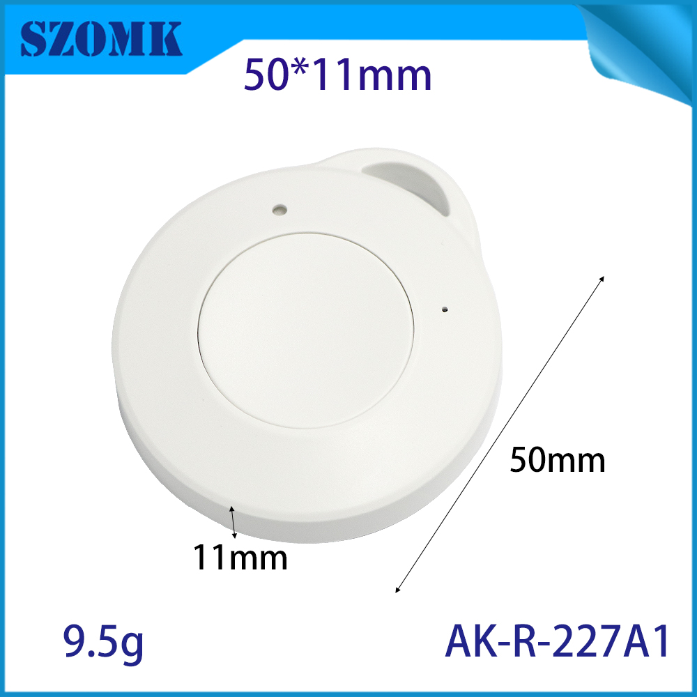 Boîtier en plastique pour traceur Gps AK-R-227, 50x11mm, pour localisateur, clés de voiture, portefeuilles pour animaux de compagnie