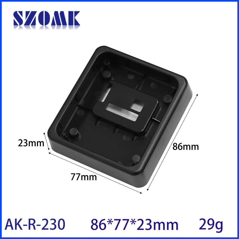 86 * 77 * 23mm AK-R-230 Paiement sans numéraire Pos Mini dispositif Mobile Lecteur de carte Nfc Système de paiement Boîtier en plastique noir pour distributeur automatique