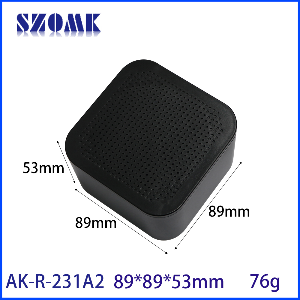 89*89*53mm AK-R-231 Electrical Amplify Plastic Sensor Housing Bluetooth Mini Speaker Case for Payment Voice Broadcast