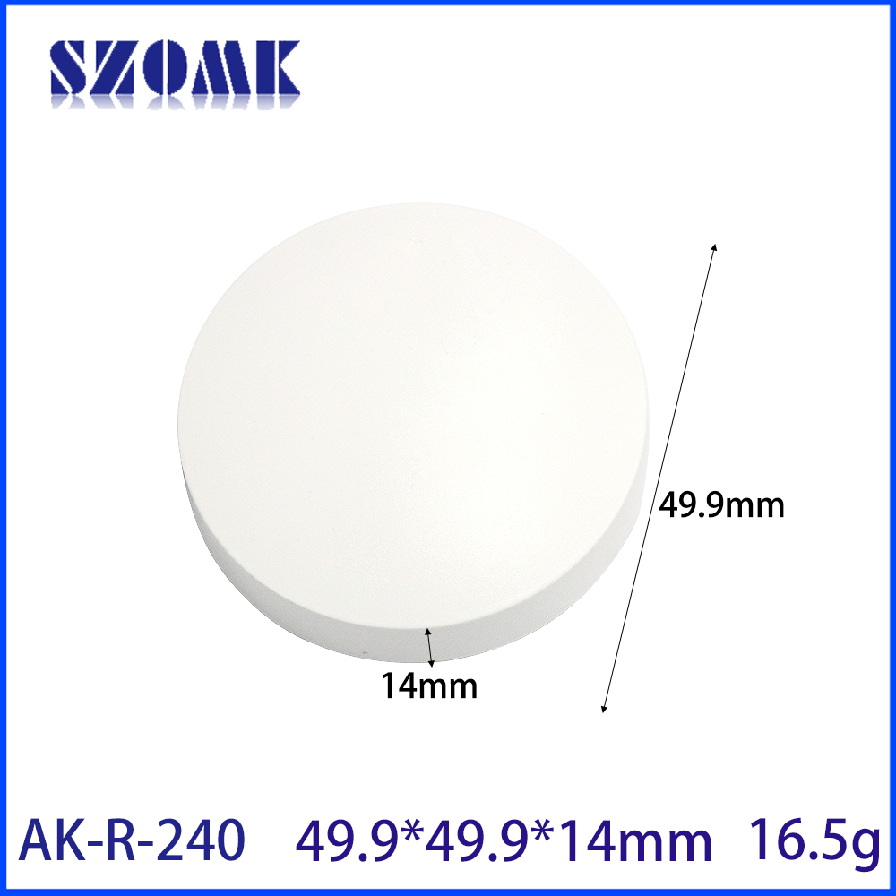 49.9*14mm AK-R-240 Pc Flame-Retardant Smart Wireless Mini Switch Housing Wireless Detector Sensor Plastic Enclosure for Iot
