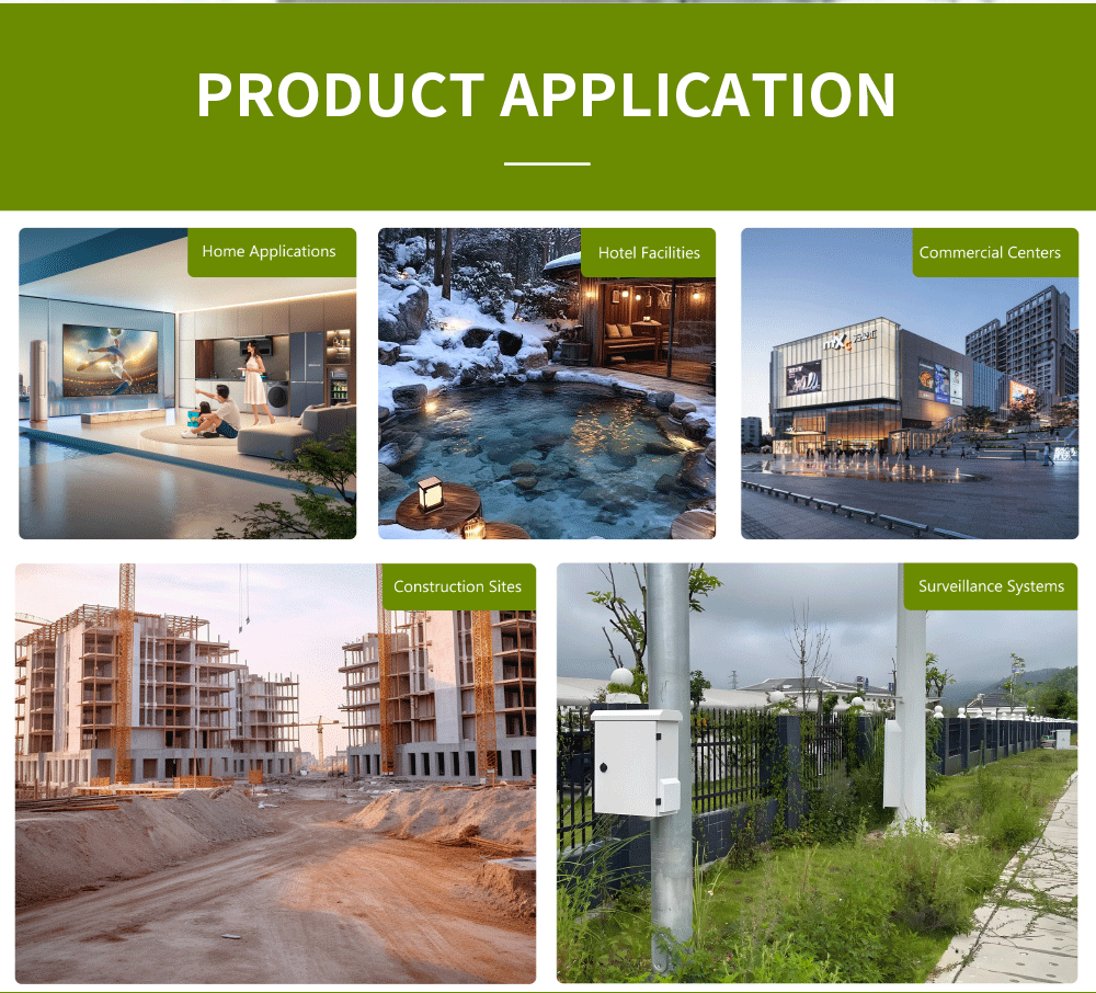 300 * 250 * 140 mm industrielles IP65-Glasfasergehäuse, Wandmontage, Schlüsselschlosskasten für Wasser-/Gaszähler, elektrische Außenanlagen