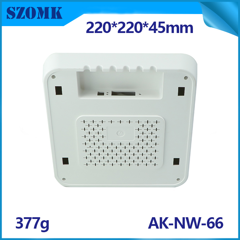 SZOMK Wifi Gateway GSM Kunststoffbox Wireless Router Gehäuse für iot elektronisches Gerät AK-NW-66/220*220*44mm