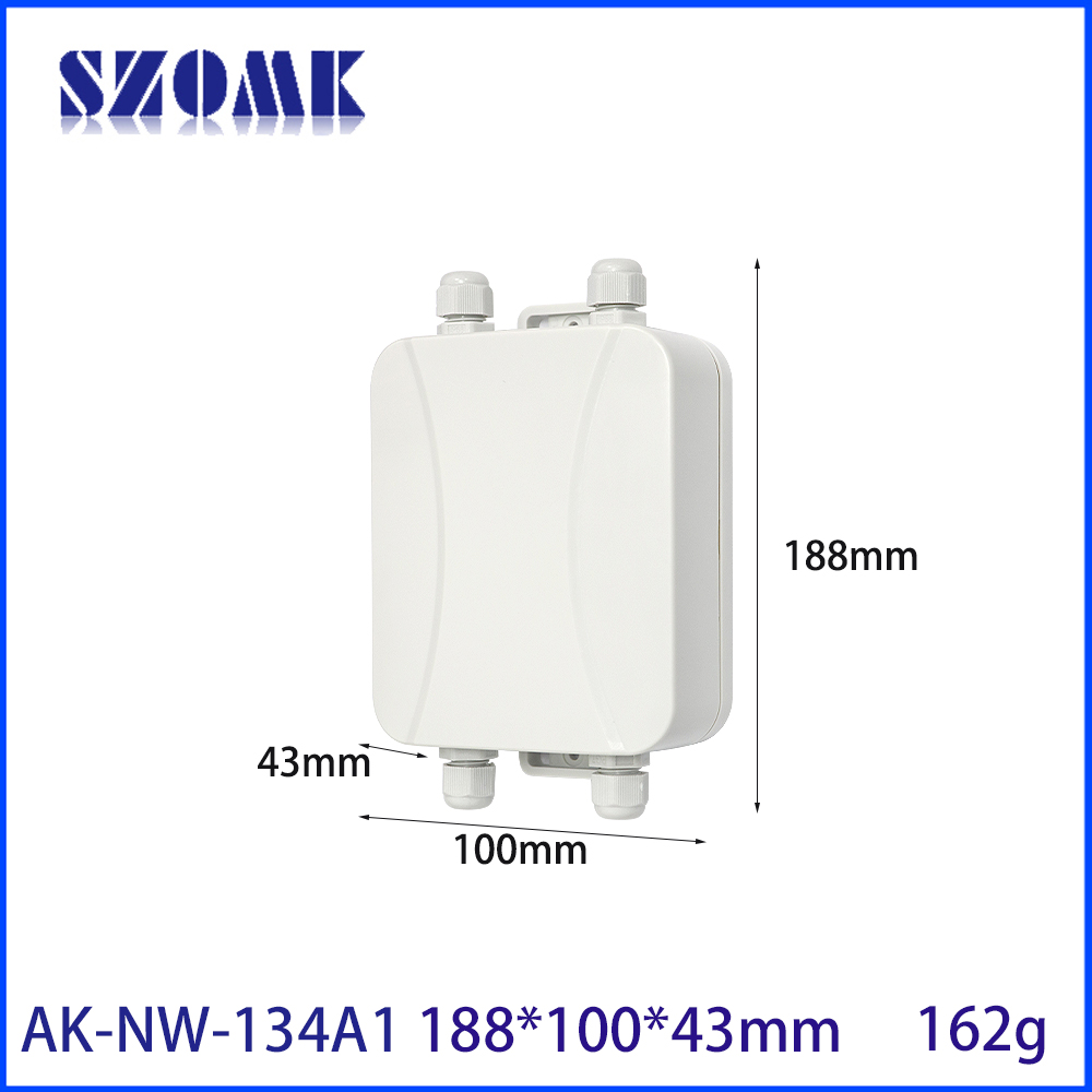 AK-NW-134 188x100x43mm IoT puerta de enlace multifunción carcasa impermeable estación Base IBeacon colector de datos carcasa de Control Industrial