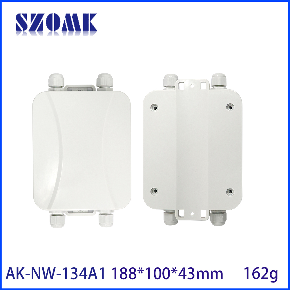 AK-NW-134 188x100x43mm IoT puerta de enlace multifunción carcasa impermeable estación Base IBeacon colector de datos carcasa de Control Industrial