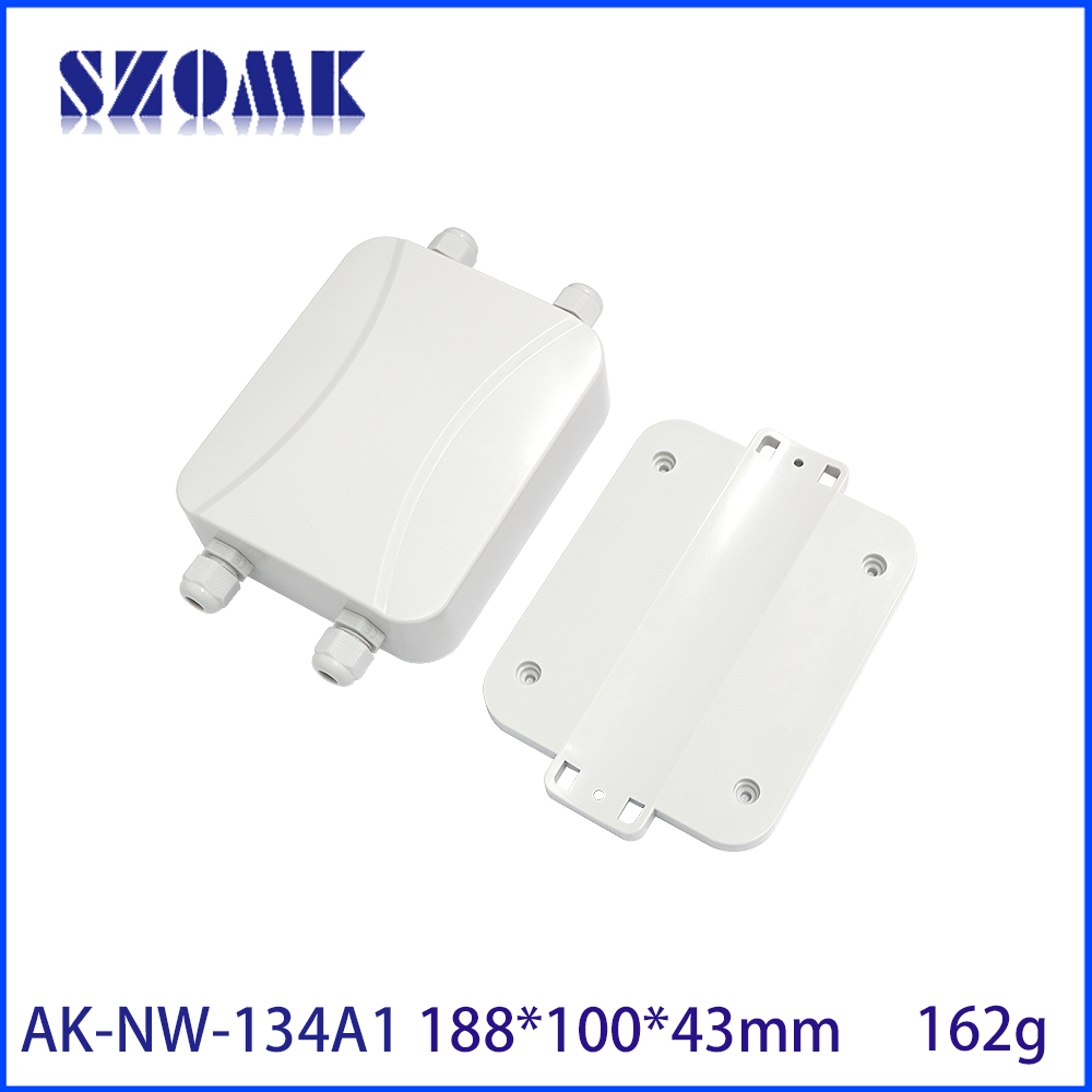 AK-NW-134 188x100x43mm IoT puerta de enlace multifunción carcasa impermeable estación Base IBeacon colector de datos carcasa de Control Industrial