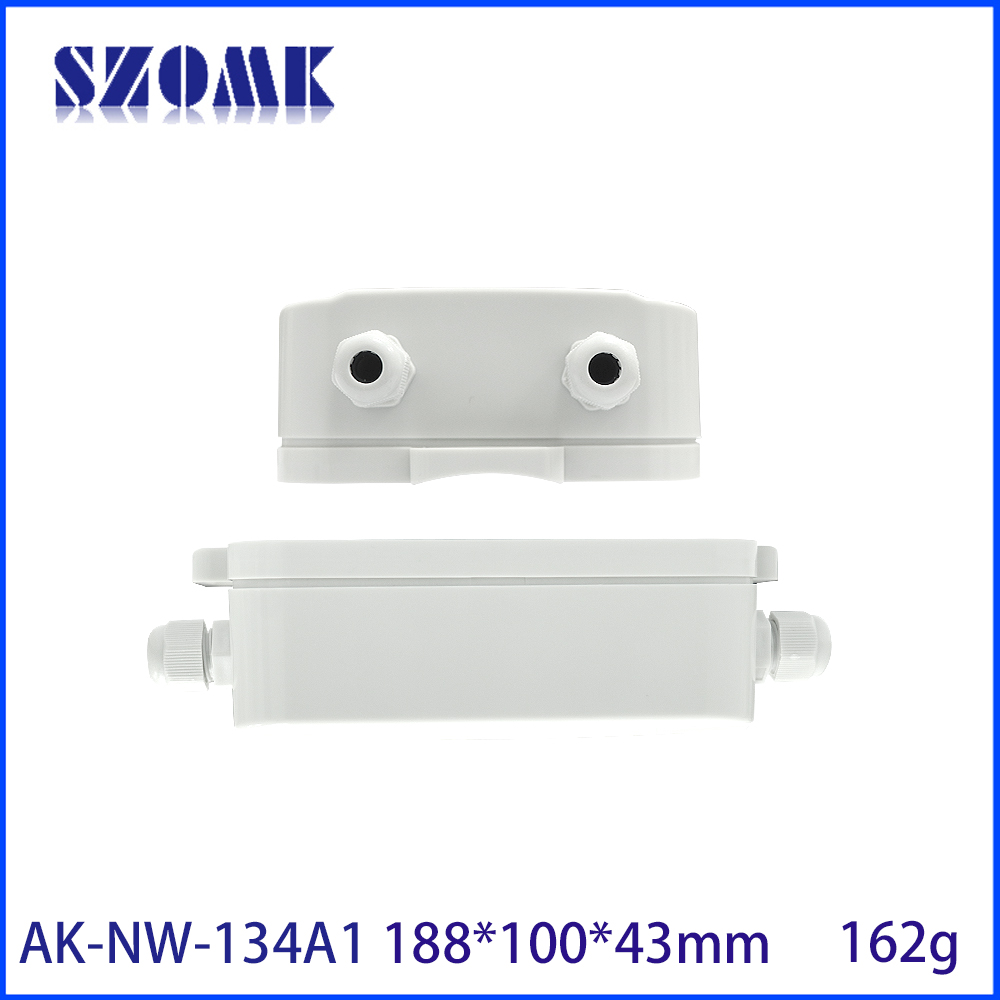 AK-NW-134 188x100x43mm IoT puerta de enlace multifunción carcasa impermeable estación Base IBeacon colector de datos carcasa de Control Industrial
