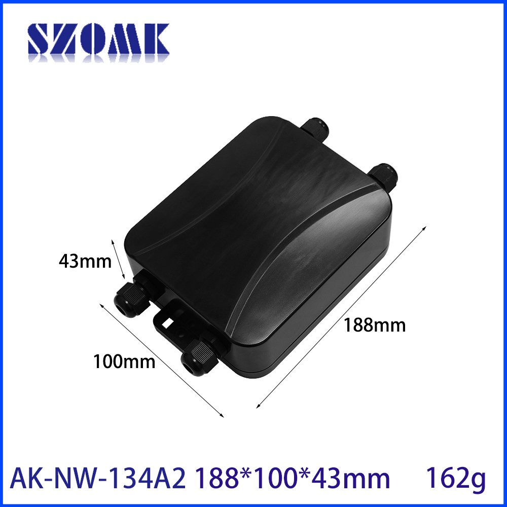 AK-NW-134 188x100x43mm IoT puerta de enlace multifunción carcasa impermeable estación Base IBeacon colector de datos carcasa de Control Industrial