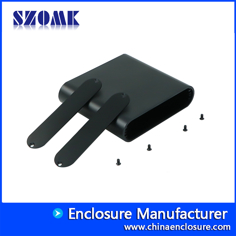 Aangepaste elektronische aansluitdoos metaal geëxtrudeerde aluminium behuizing voor pcb AK-C-B41 26 * 108 * 70 mm