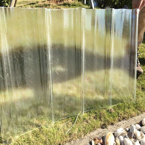 Çin fiberglas çatı kiremitleri üreticileri, çatı için şeffaf oluklu plastik levha