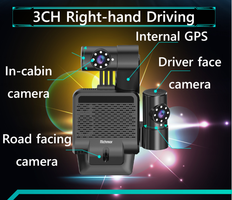 Mini dashcam 2channel and the 3 channel support 4G AI function mobile dvr suitable for vehicle