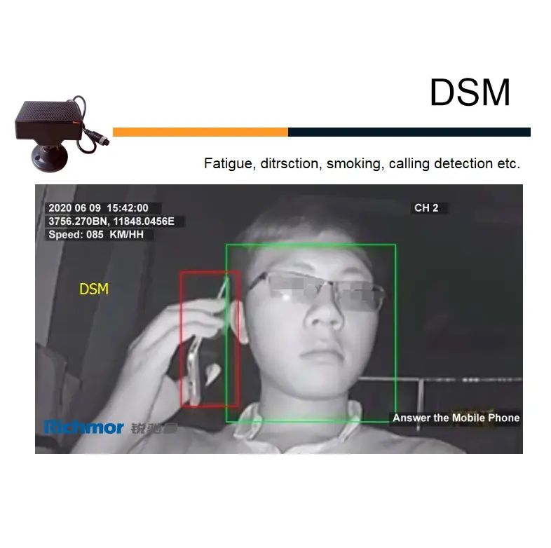 Vehicle Video Telematics ADAS DSM 8CH 1080P High Level AI Mobile DVR with GPS 3G 4G WIFI