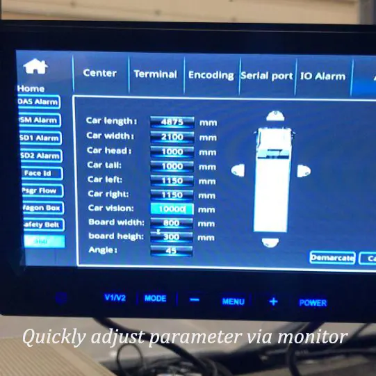 AI MDVR passenger counter 360 panoramic view mobile gps dvr vehicles dvr support fuel sensor 4G WIFI GPS