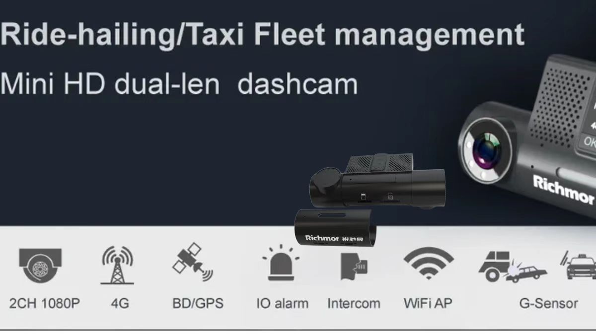 Richmor 4g wifi mobile dashcam,china mobile dvr have gps g-sensor support 8~36V power mobile dvr can connect the vehicle management platform easy install the car