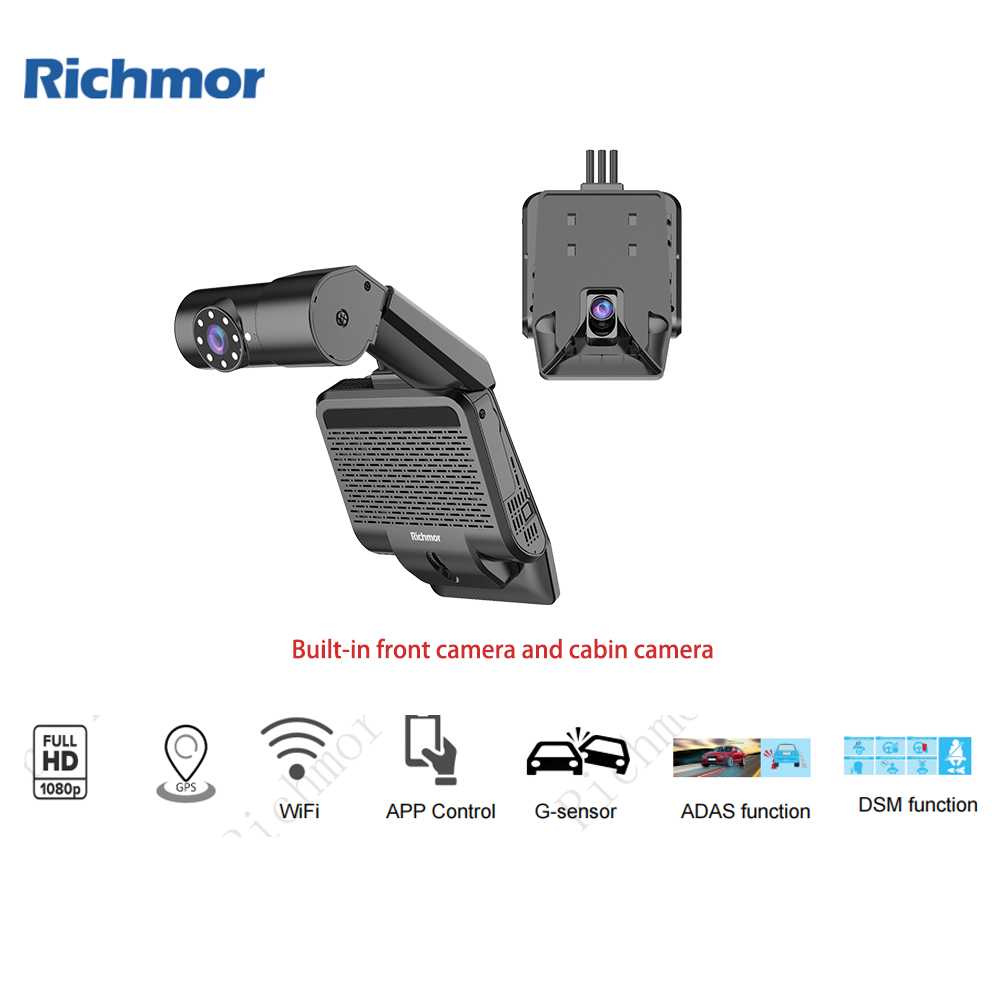 Richmor Hot Selling NEW 4G Road 2CH 1080p Dashcam Mdvr Forward Facing and Cabin Camera - COPY - o7m6l5