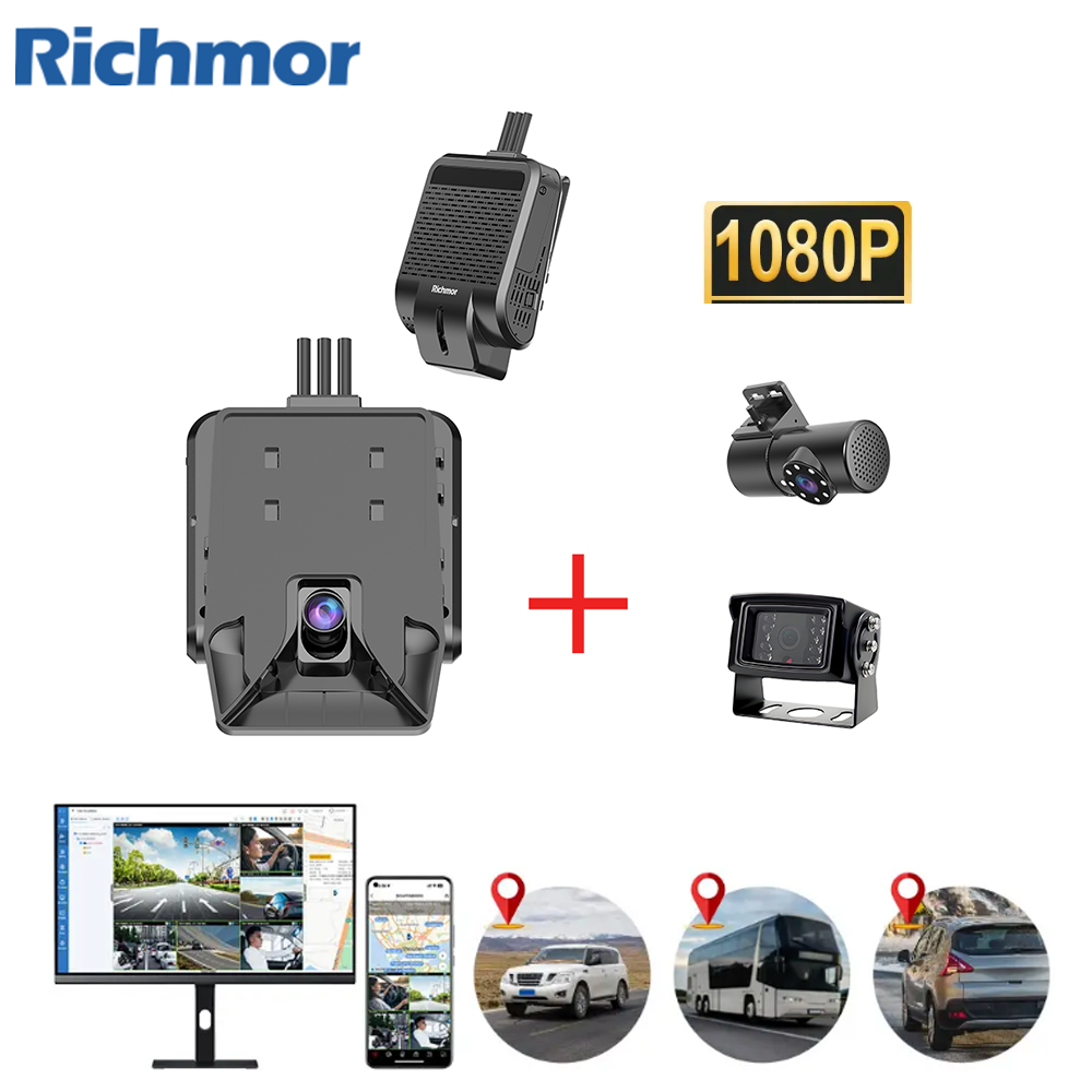 Richmor Hot Selling NEW 4G Road 2CH 1080p Dashcam Mdvr Forward Facing and Cabin Camera - COPY - paau8w