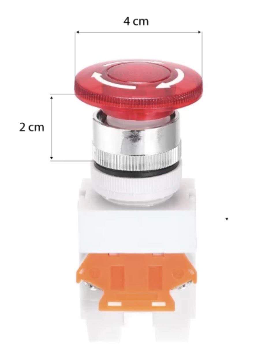 Bouton d'arrêt d'urgence/panique industriel Richmor : série double conformité
