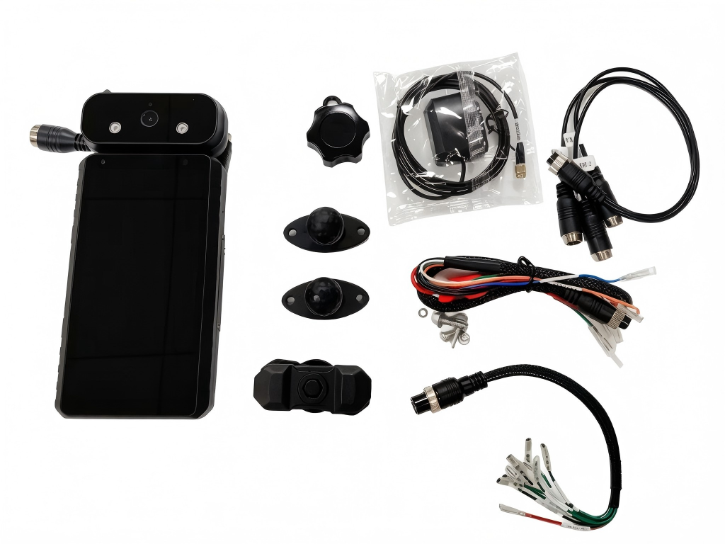 Chip AI 2.5T carretilla elevadora MDVR con pantalla táctil de 6,5 pulgadas con detección de punto ciego Face ID DSM