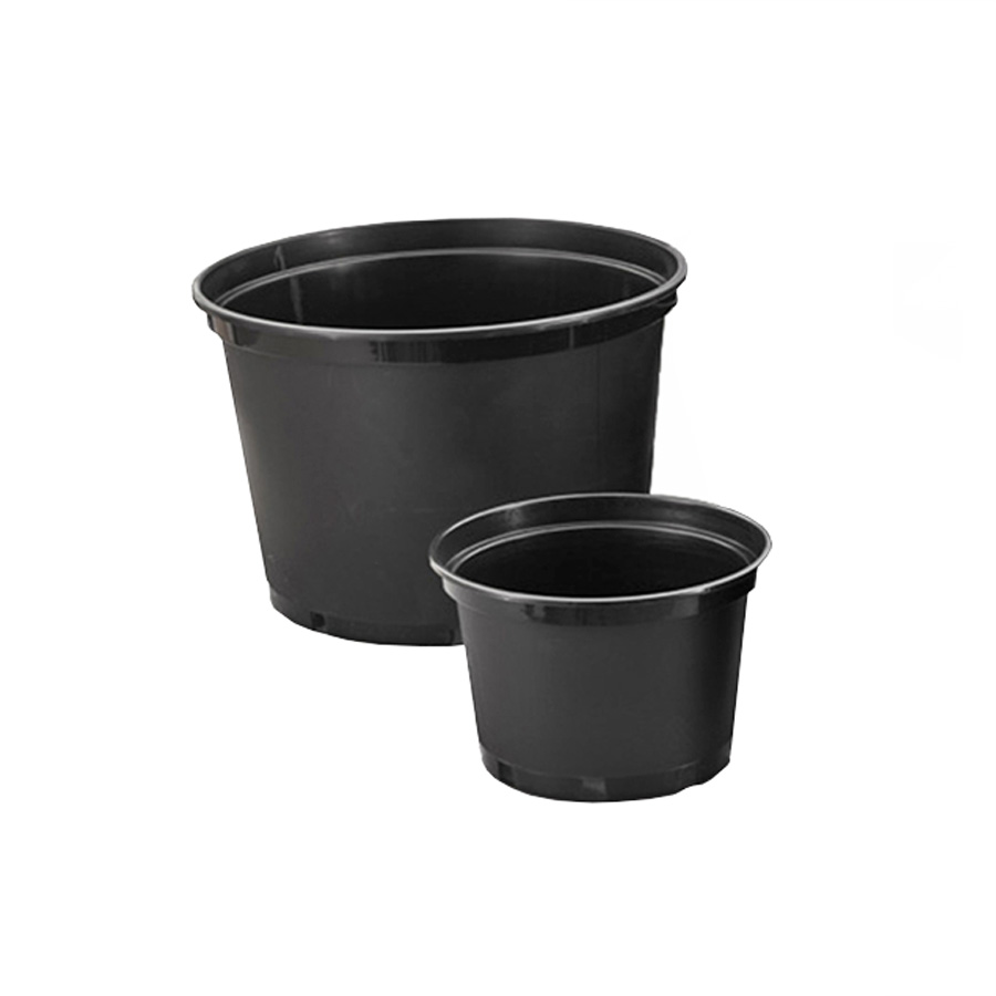 20cm 25cm 30cm 50cm Diameter Plastik Bulat Gelen Besar Pasu Tumbuhan Hitam untuk Borong Tumbuhan Luar