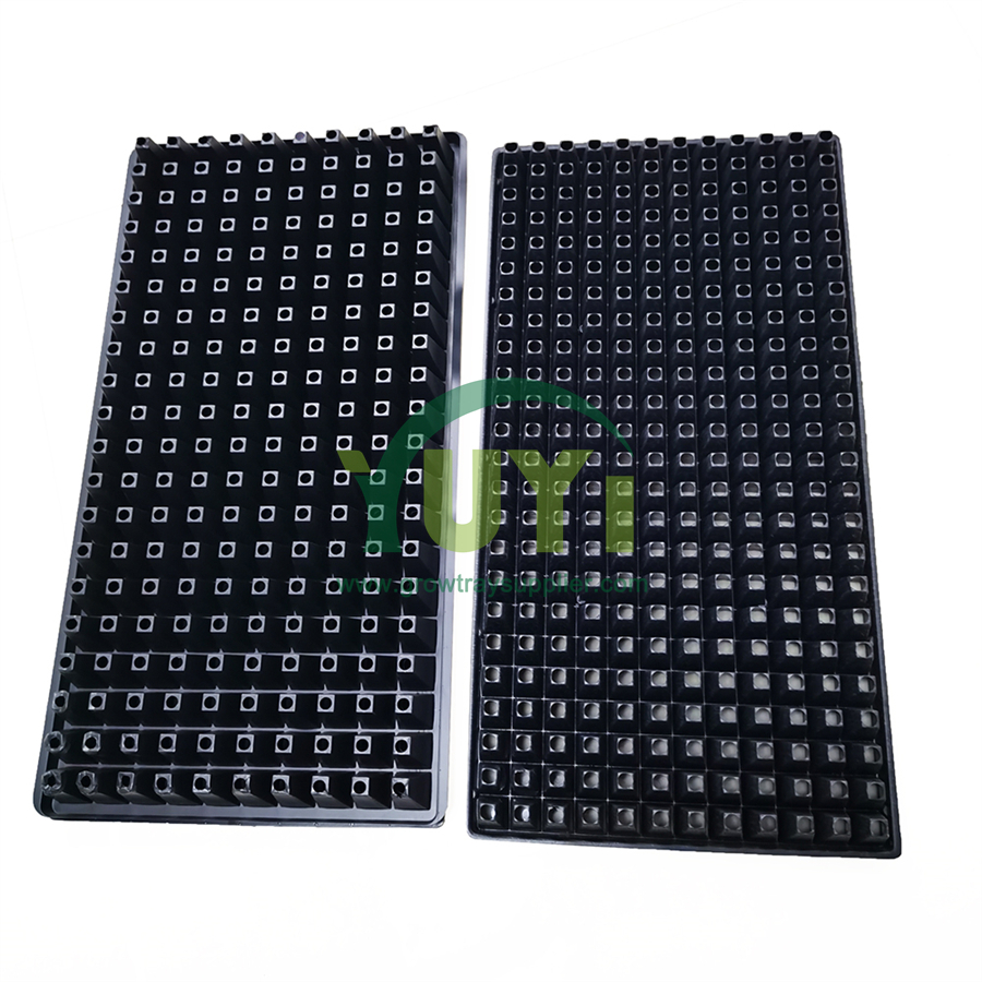 دائم 50 72 105 128 200 288 ثقوب سوداء PS البلاستيك حديقة كاتب علبة النبات لزراعة الشتلات