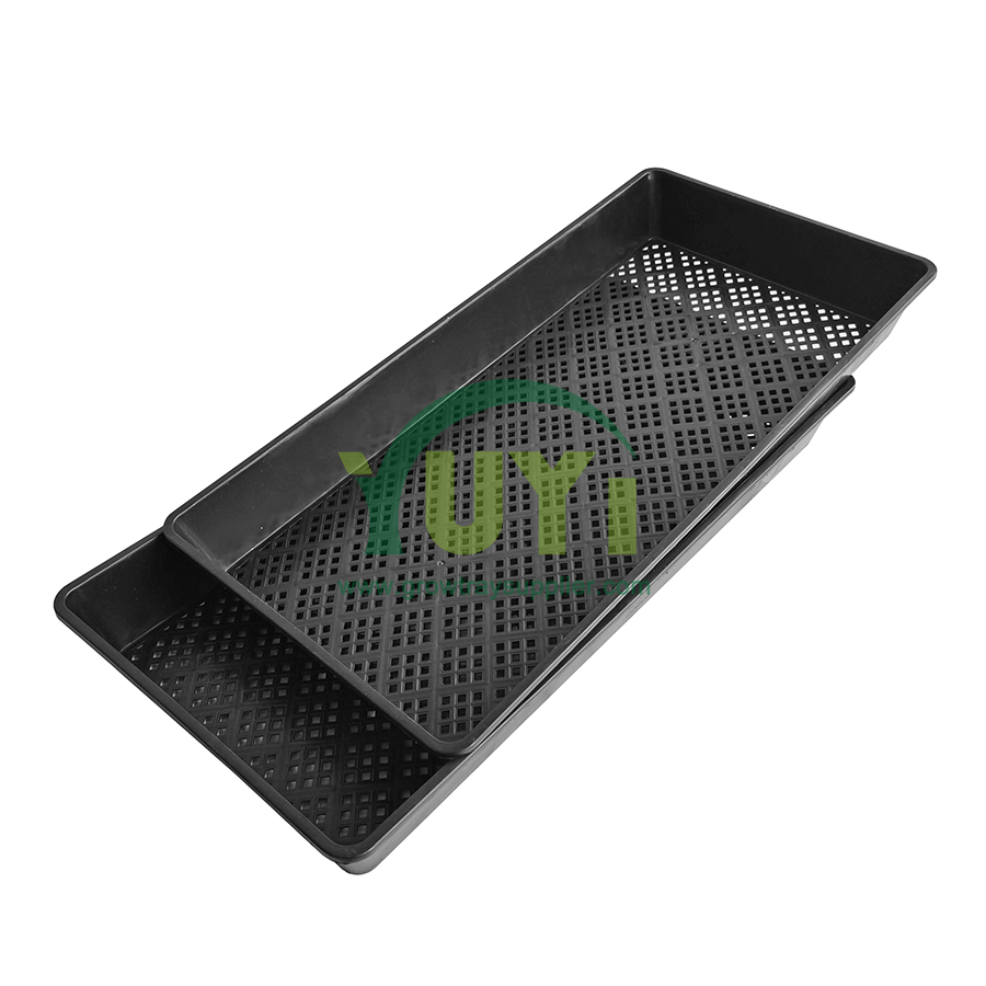 10x20 Black Plastic Cannabis Fruit Vegetable Flower Plant Seed Start Seedling Mesh Propagation Tray