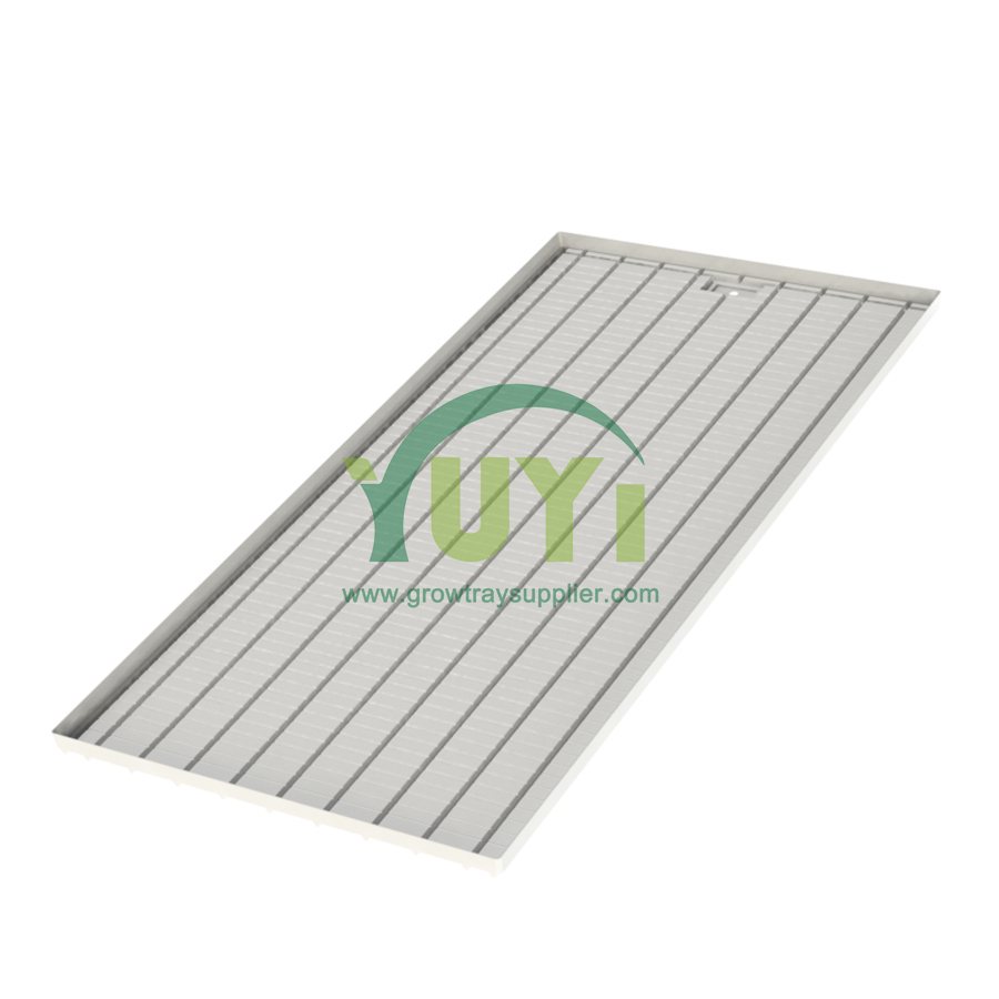 Grand plateau en plastique d'inondation et de vidange d'ABS de thermoformage fait sur commande pour le planteur hydroponique de lit de semence de reflux et d'écoulement