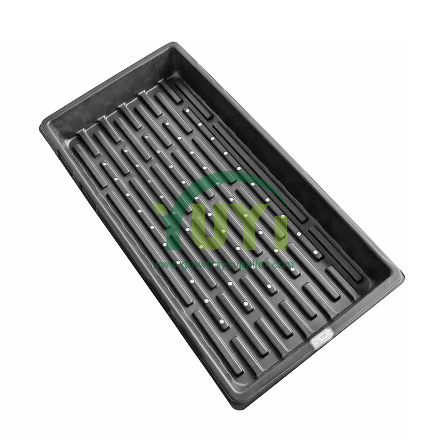 Serre pépinière robuste microgreens semis germination plastique 1020 plateaux inférieurs avec et sans trous